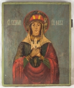 Равноапостольная княгиня Ольга - икона 19 век