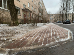 Завершён ремонт двора на улице Подрядчикова в Гатчине