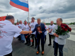 Патриотический автопробег стартовал на мемориале в Зайцево