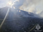 В Минах сгорели два заброшенных здания