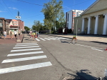 В Коммунаре продолжаются работы на городских дорогах