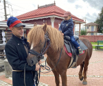 В Сиверском на «Станции на 63-й версте» открыли коновязь